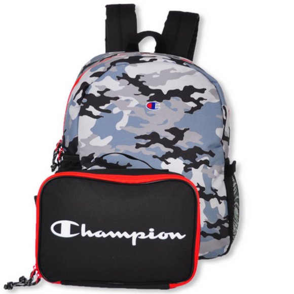 champion backpack with lunchbox